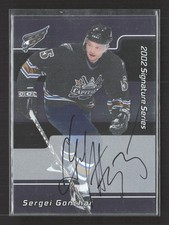2002 In The Game Signature Series Sergei Gonchar #139 auto