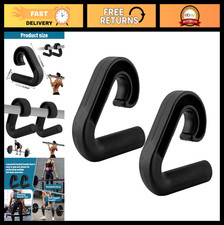 Neutral Grip Handle Attachment for Pull-Up Bars - Portable Hooks for Barbell Row