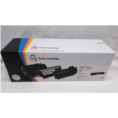 LD Compatible HP 305A 304A Canon 118 Magenta Toner Cartridge Printer New in Box