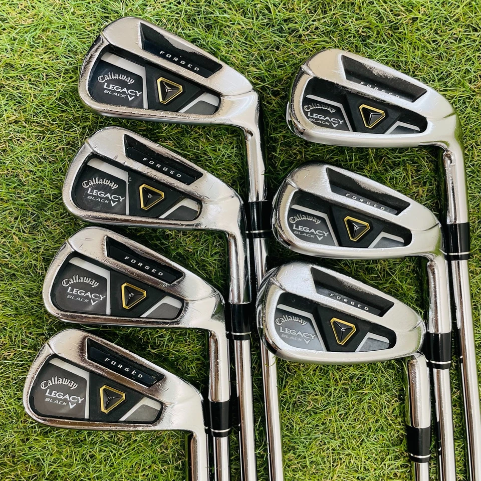 Callaway LEGACY BLACK Forged Iron 4-9+Pw 7Pcs RH Memphis 10 Steel Shaft Used Men - Image 3 of 4
