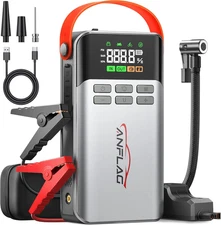 8-In-1 Car Jump Starter with Air Compressor – 5500A Peak, 150PSI Tire Inflator, 