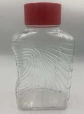 Vintage 1950s Covetro Italy Refrigerator Water Pitcher Clear Thick Ribbed Glass