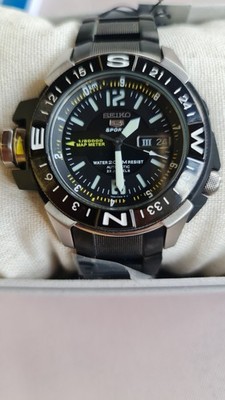 SEIKO 5 Sports SKZ231K1 Automatic Watch Steel Map Meter 7S36