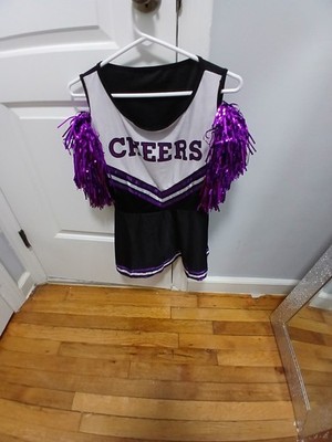 Cheerleader Custome With Pom Poms XS