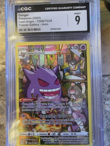 CGC 9 Gengar TG06/TG30 Pokemon Lost Origin Trainer Gallery Sword Shield