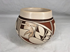 WONDERFUL VINTAGE HOPI POTTERY BOWL BY FROGWOMAN (MARIANNE NAVASIE) 4 1/2
