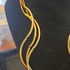 Lizzy James Designs Silver Plate Matte Bronze Leather Necklace NWT — photo 4