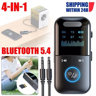 for Car Music Audio Aux Adapter USB Bluetooth 5.4 Wireless Transmitter Receiver
