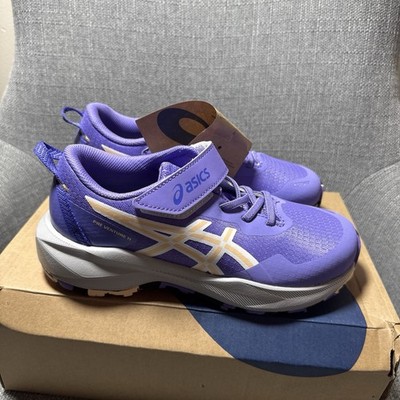 New ASICS Kids Amethyst Apricot Crush Size 2 Brand New Never Used