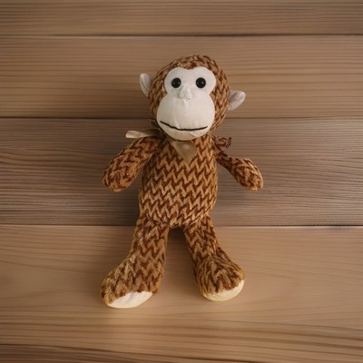 Plush Paradise 10 Zig-Zag Critter Plush Brown Monkey Stuffed Animal NWT