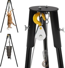 1200lb Capacity Hanging Deer Feeder Parts with Pulley Systerm, Tripod Game De...