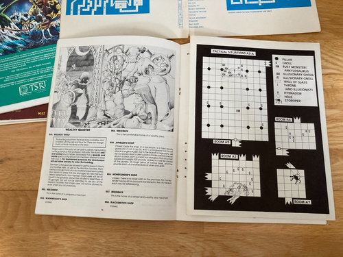 Tamoachan, Slave Lords, & Dunwater Module Lot AD&D Dungeons & Dragons 1E TSR - Picture 10 of 21