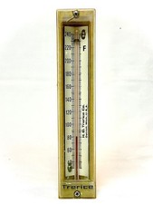 TRERICE THERMOMETER BRASS 2" STEM RED SPIRIT FILLED 30 F - 240 F  STEAM PUNK 