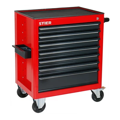 STIER Werkstattwagen leer Werkzeugwagen Vollgummibereifung Montagewagen 7 Schübe