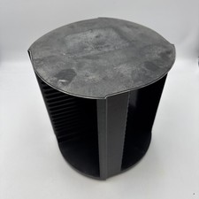 LASERLINE 80 CD Storage Carousel Rotating Spinning Tower Black Plastic Faded