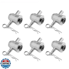 OTTFF 6Pack Aluminum Half Conical Coupler with Clips Pins for Sta