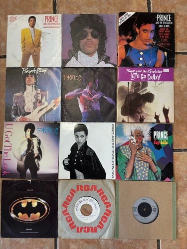 12 X Prince Vinyl 7” Single Record Collection Job Lot Bundle Batman Crazy Doves