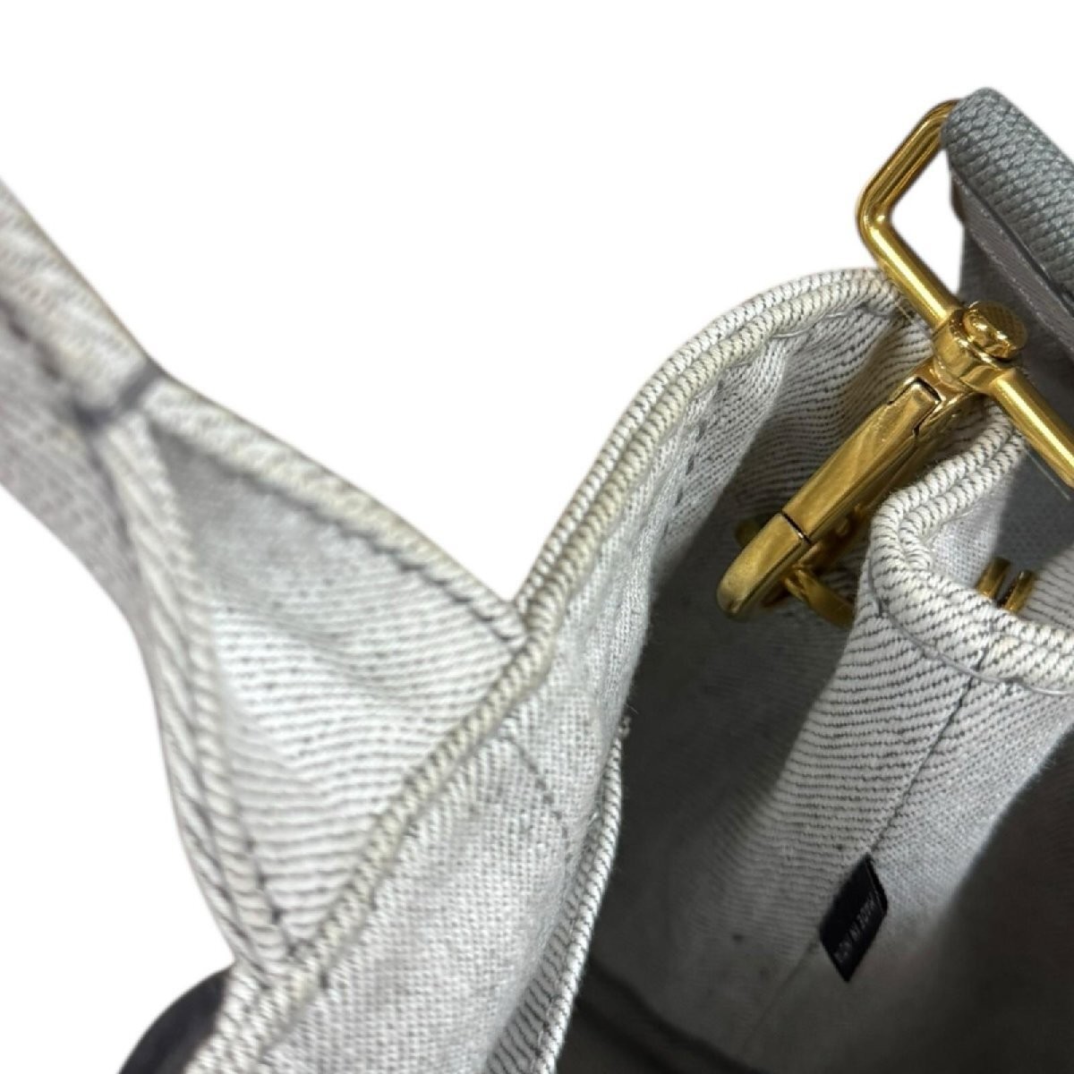 Prada Canapa Tote SS Shoulder Bag Canvas 1BG439 Gray Ladies PRADA Used from japa thumbnail 10