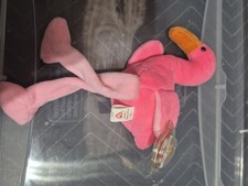 Ty Beanie Babies Pinky the Flamingo Plush Toy