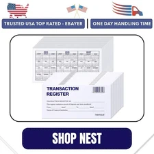 24 PCS Check Registers for Personal Checkbook, Easy to Read Checkbook Register