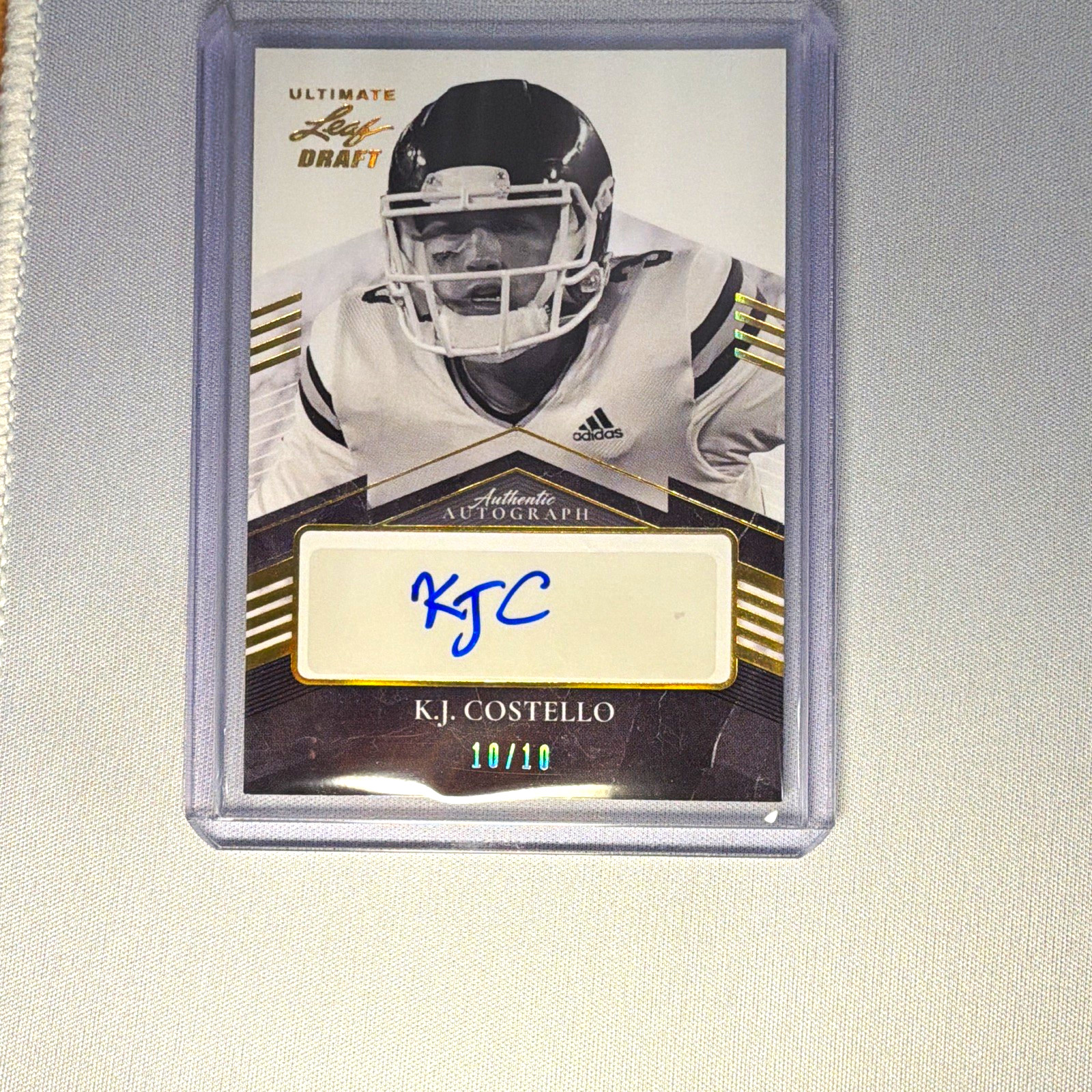 Leaf 2021 Ultimate Draft K.J. Costello Auto #PA-KJC Serial Numbered 10/10