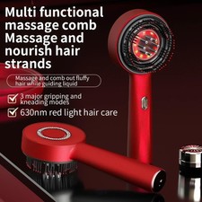 Electric Massage Comb with Vibration Red Light Therapy Scalp Brush Hair Growth A