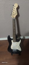 Fender Squier Mini Stratocaster 6-String Electric Guitar Black*MISSING E STRING*