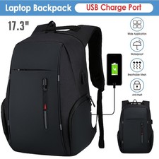17" Anti-theft Backpack Waterproof Laptop Travel Shoulder Notebook School Bags