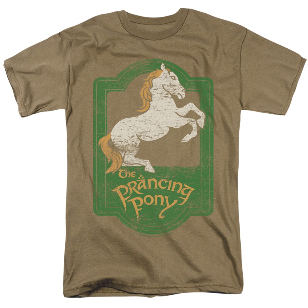The Lord Of The Rings Insegna Prancing Pony Maglietta Licenziata Per Adulti