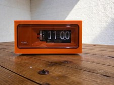 Vintage COPAL RP-160 Flip Clock arancione NOS sveglia Giappone oro timbro in scatola 50/60Hz
