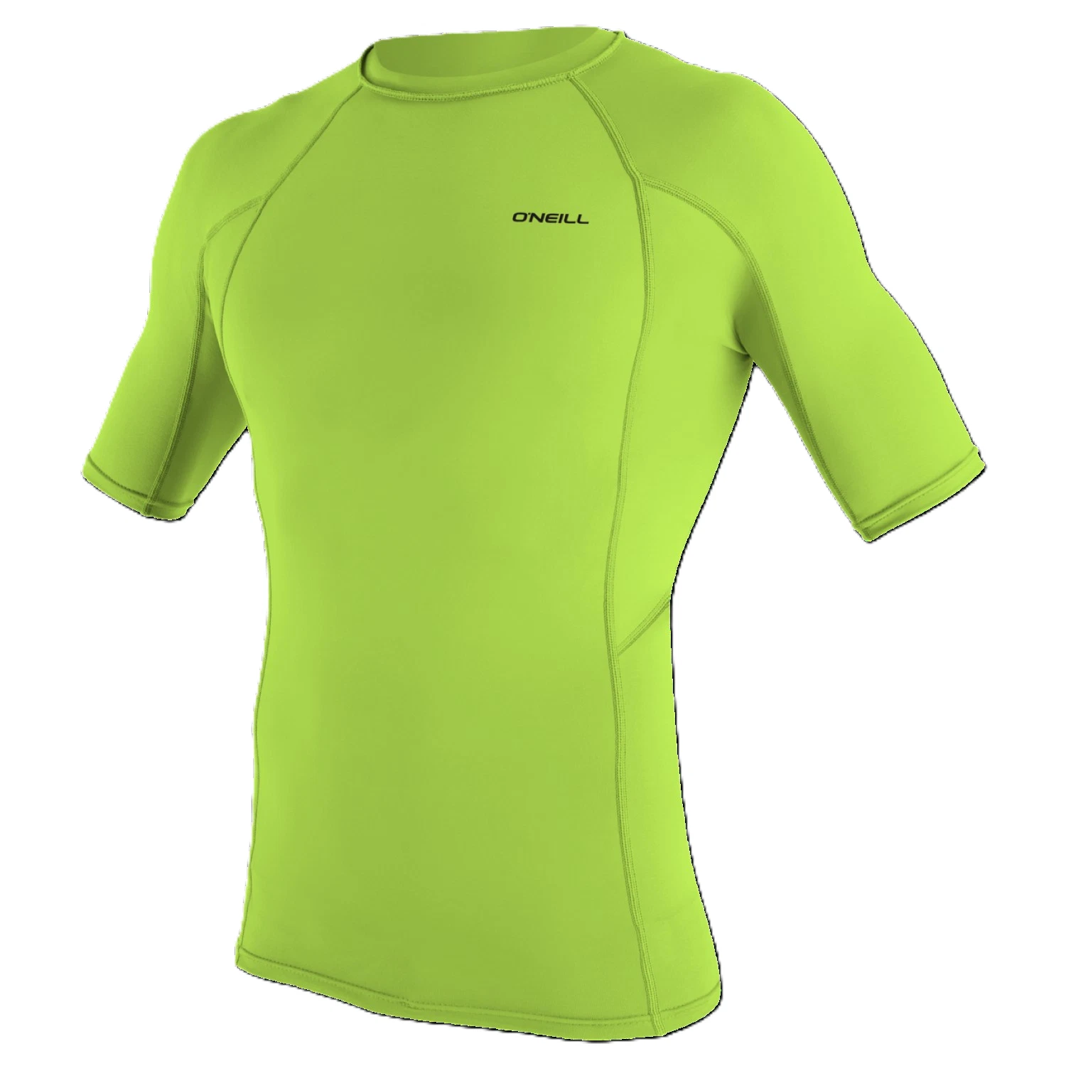 O'NEILL MENS RASH VEST TOP.NEW SKINS LIME UPF50 SUN PROTECTION GUARD T SHIRT.W26