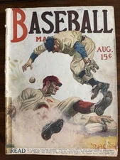 1917 Baseball Magazine August Honus Wagner Old Hoss Radbourne Joe Wood