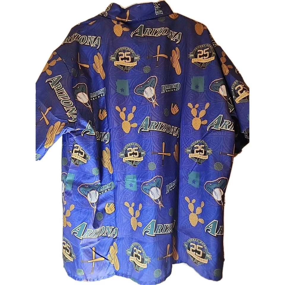Arizona AZ Diamondbacks 25th Anniversary Button Down Shirt Men's Size XL 2023 - Image 3 of 4