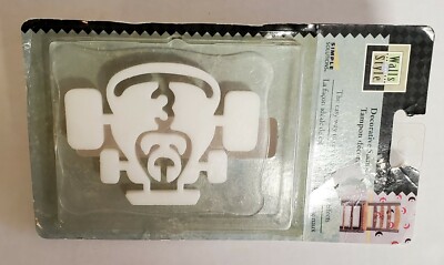 Walls Style Race Car Decorative Paint Stamp Crafts Scrapbooking New In Package!