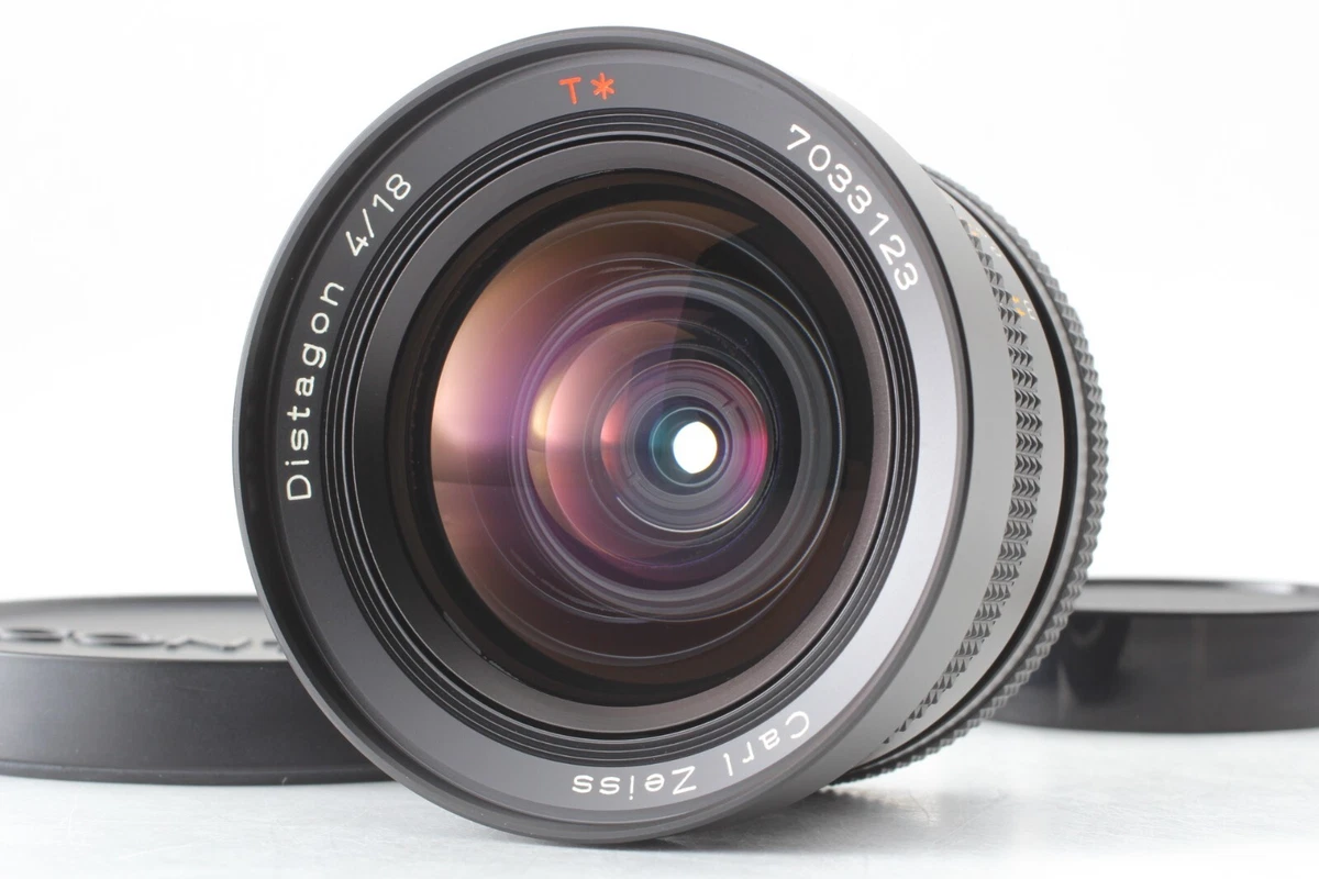 Tested [RARE MMG Top MINT]Contax Carl Zeiss Distagon 18mm F4 CY Mount Lens  JAPAN