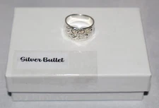 Silpada Sterling Silver Etched Scroll "Poseidon" Band Ring R2753 Size 5