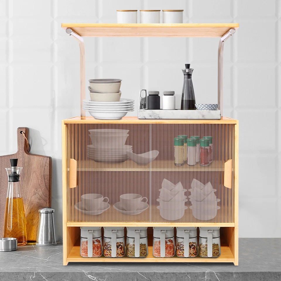 Kitchen Storage Cabinet, w/ Partition, 5-tier Storage Organizer, For Restaurants - Image 3 of 4