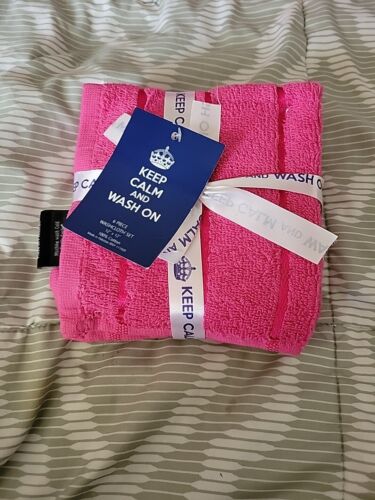 6 Pack Washcloth Towel Set 100% Cotton Soft Wash Cloths for Face & Body 12X12
