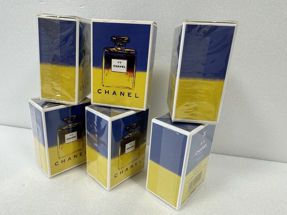 CHANEL No 5 Parfum 6 x 7.5ml Andy Warhol Vintage 1997 New FREE