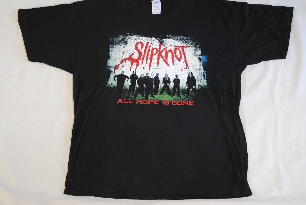 SLIPKNOT LINE UP ALL HOPE IS GONE T SHIRT NEW OFFICIAL RARE 2008