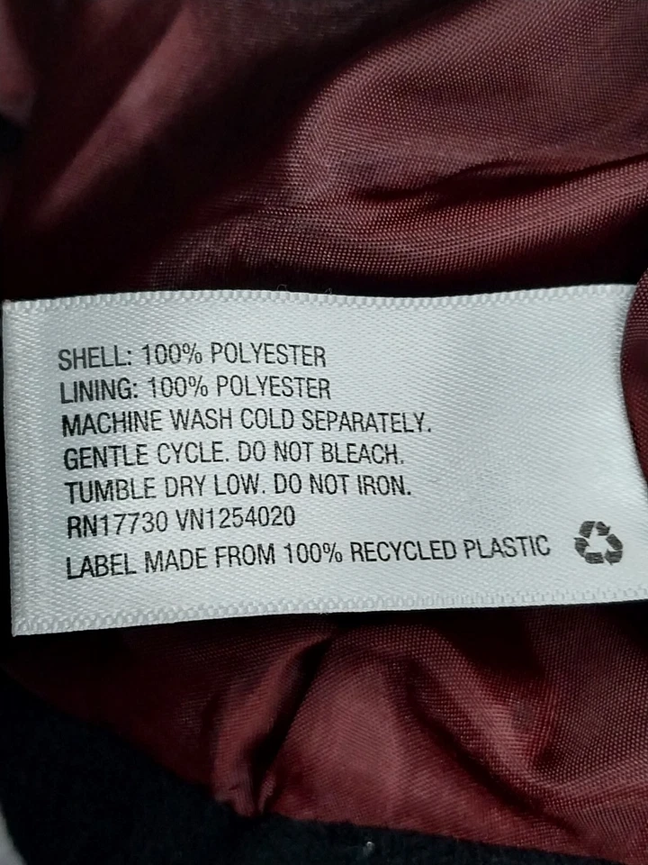 Chaqueta Xhilaration Mujer Talla Mediana Negro Doble Pecho Forrado Abrigo Foto 4 de 4