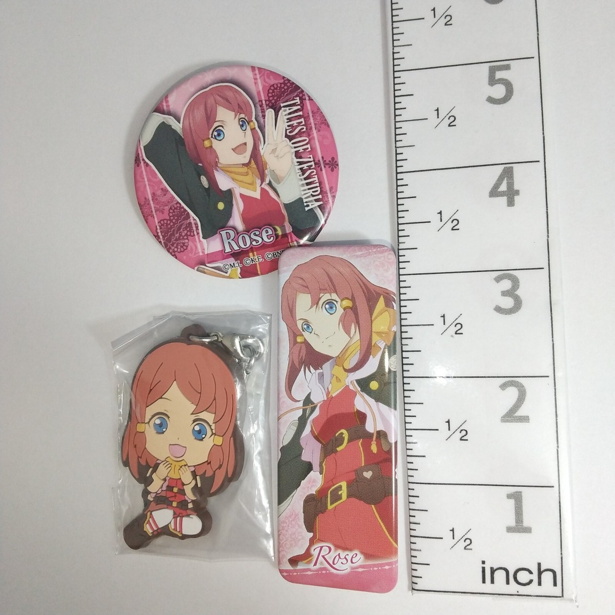A76746 Tales of Zestiria Can badge , Rubber strap Rose | eBay