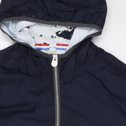 Colmar Men's Blue Windbreaker Jacket, Size 44, Hooded, Casual - Picture 10 of 12