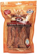Smokehouse 100% Natural Chicken Breast Strips Dog Treats - 8 oz