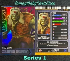 Injustice Arcade Series 1 Out of Print Card 85 Red Son Solomon Grundy Holofoil