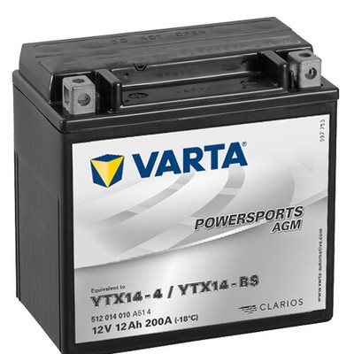 Batterie für MG V85 850 TT EVO ABS 22 VARTA TX14-BS / YTX14-BS AGM geschlossen