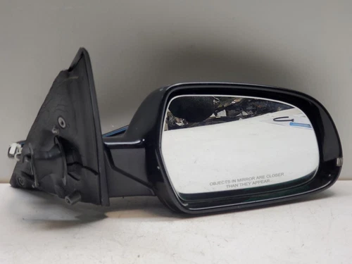 2011 Audi A4 Black Cap Painted Passenger Side Right Door Mirror Manual Folding 