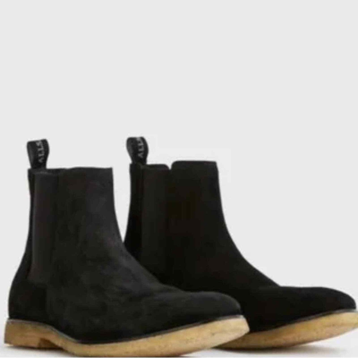 Allsaints Rhett Suede Chelsea Boots AllSaints Rhett Black Chelsea Suede Boots 45/12 | eBay main image 3
