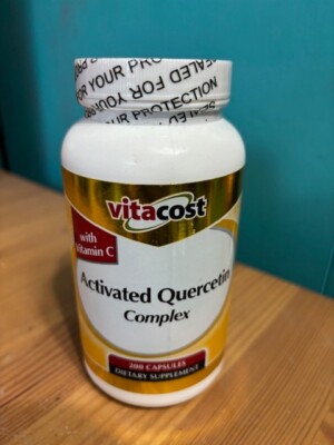 NEW VITACOST ACTIVATED 1000 MG QUERCETIN COMPLEX W/VITAMIN C 200 CAPSULES