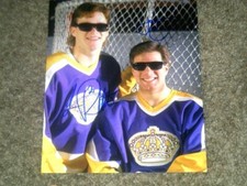 Luc Robitaille/Jimmy Carson Autographed Los Angeles Kings 8x10 Photo    COA     